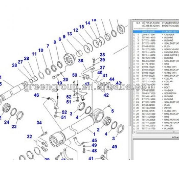 pump parts,main pump parts,valve plate,piston shoe,cylinder block:PC100,PC120,PC130,PC240,PC200,PC40, PC60 #1 image