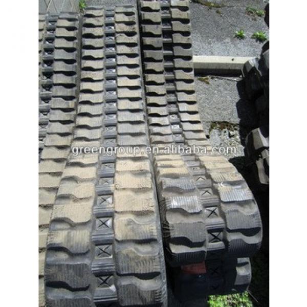 Kubota rubber track,for min excavator Kx151 Kh90KX042,K035,KH014,KH90,KX71,KX91,KX101,KX121-2,KX161-2,KX040,KX045 #1 image