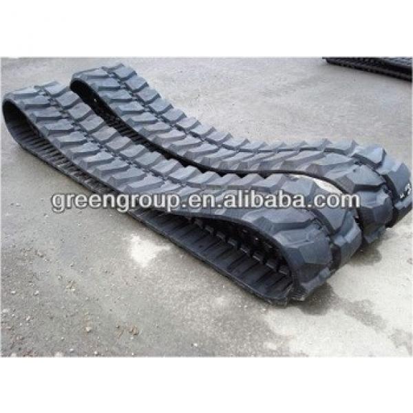 Bobcat Rubber track for excavator,Sumitomo,Kato,Daewoo,Doosan,Hyundai,Volvo,Takeuchi,Kubota,Hanix, #1 image