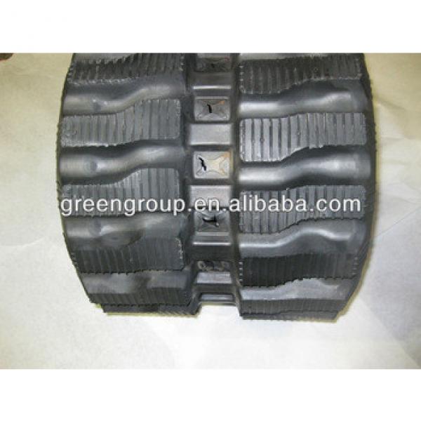 rubber track undercarriage parts rubber track for excavator,Kobelco,Sumitomo,Kato,Bobcat,Ihi,Takeuchi #1 image