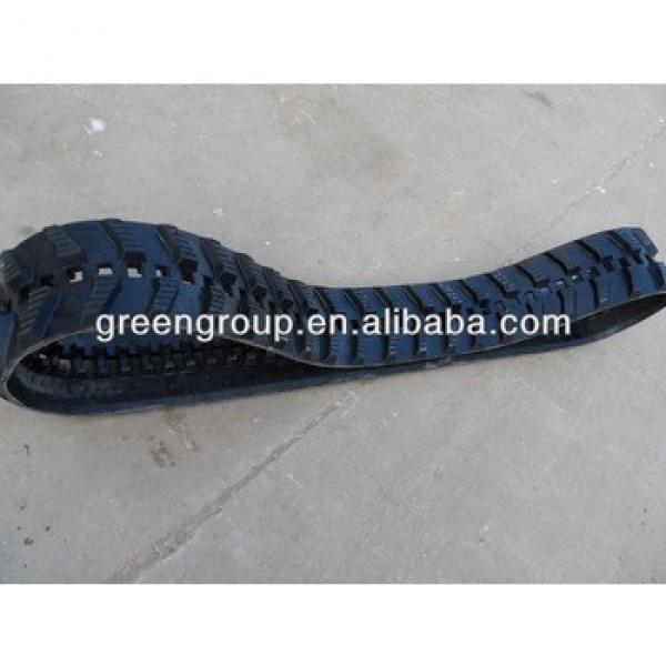 Kobelco excavator rubber track,SK75 rubber track:SK30,SK45,SK80,SK50,SK120,SK60,SK03,SK160,SK100,SK25,SK55,SK90,SK120,SK55,SK25 #1 image