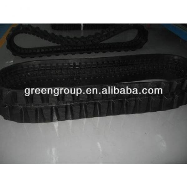 Rubber track for digger,Track Backhoe Sunward excavator Volvo,Kubota,Bobcat,Sumitomo,Hyundai,Daewoo, #1 image