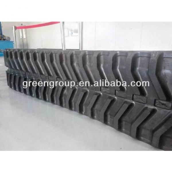 Hyundai rubber track,R50 excavator rubber pad,R60,R75,R90,R10,R55,R130,R80-7,R190LC-5,R170LC-5,R205,R250LC,R290LC,R70,R65,R150, #1 image