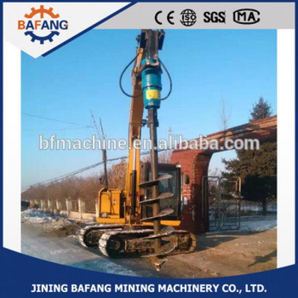 hydraulic tree planting earth drill post hole digger for pole #1 image