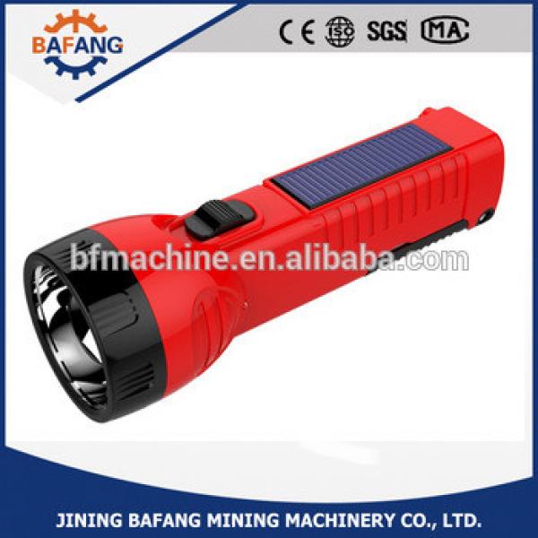 0.5w china LED torch light Plastic Rechargeable Led solar Flashlight #1 image