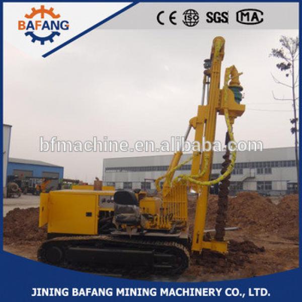 Solar spiral pile rig/photovolataic pile driver/Mini Mobile Pile Drilling Rig #1 image