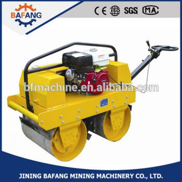 gasoline engine GX270 walk behind double drum road roller #1 image