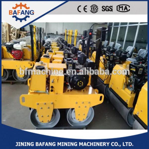 Walk behind double drum hydraulic vibratory mini road roller #1 image