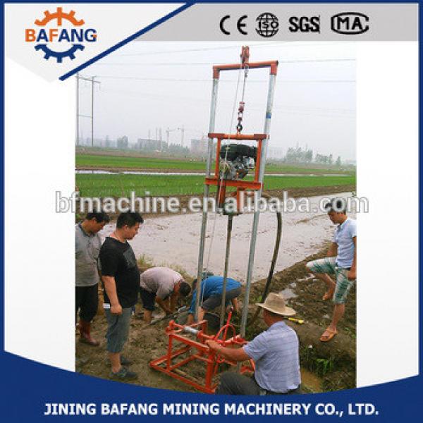 QYJ-100 small fold water well drilling rig,removable gasoline power drilling machine for sale #1 image