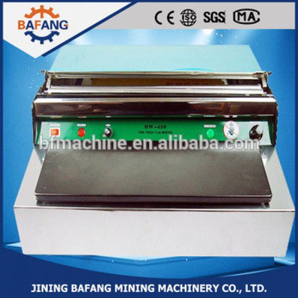 HW-450 manual food hand wrapper,SS304 plastic film machine #1 image