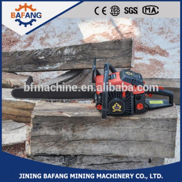 China wood cutter gasoline chain saw cutter machine manual chain saw with factory price #1 image