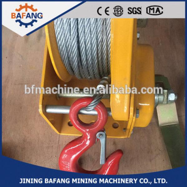 small portable 2600lbs hand winch with brake #1 image