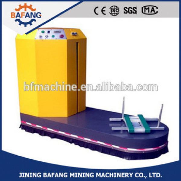 LP600 semi-auto luggage wrapping machine used in airport #1 image