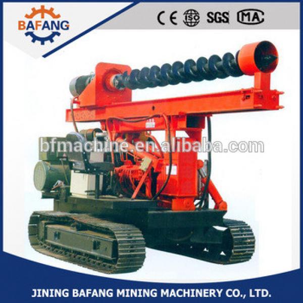 Mini Solar power photovoltaic crawler ground drilling pile driver for screw installing #1 image