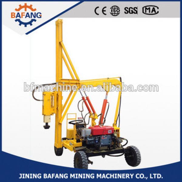 Wheel type Highway/Road Guardrail installation Pile Driver with Hydraulic Hammer #1 image