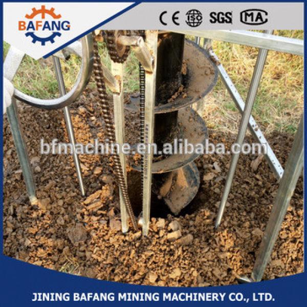 2017 new tripod frame type earth auger drill/ high efficiency gasoline hole digger #1 image