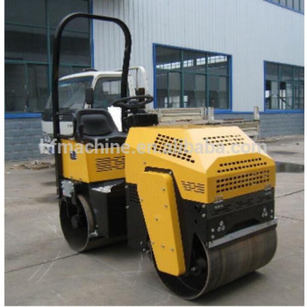 30% Gradeability mini double drums road roller compactor for sale #1 image