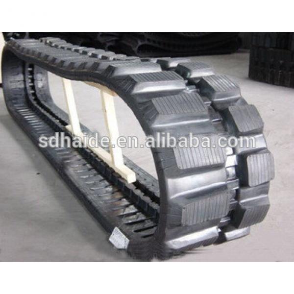 PC128UU track rubber ,500*94*80 rubber,PC128UU undercarriage track rubber #1 image