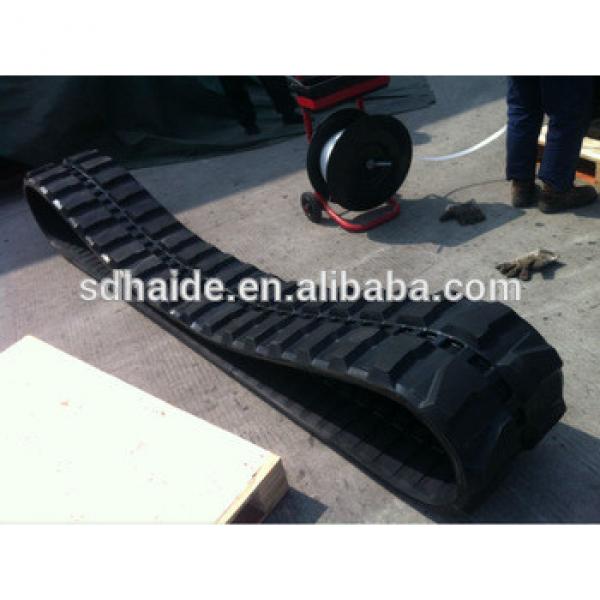 EX70 rubber track, EX70 excavator rubber pad/rubber crawler #1 image