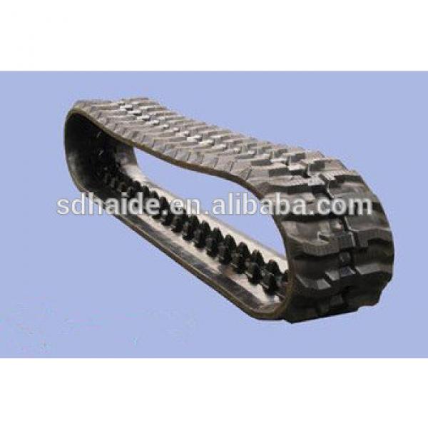 rubber track for PC55 excavator,PC55 undercarriage spare parts rubber crawler base #1 image