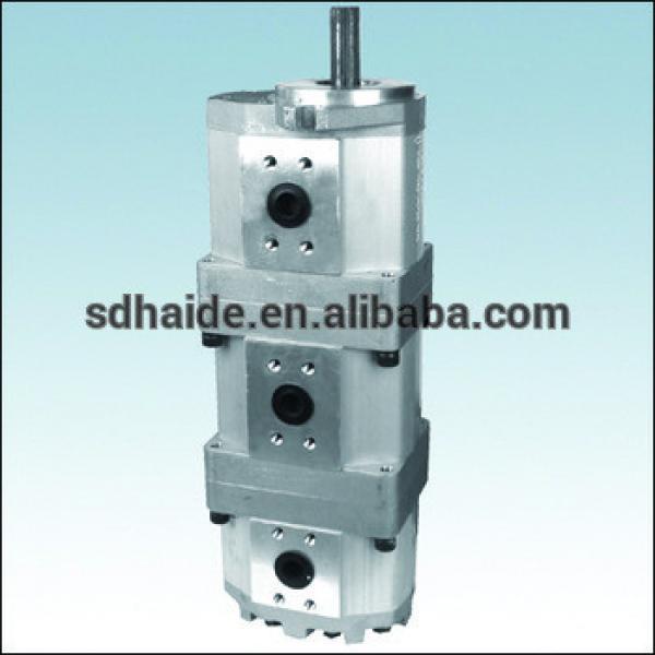 PC200-1 hydraulic pump,excavator hydraulic triple gear pump #1 image