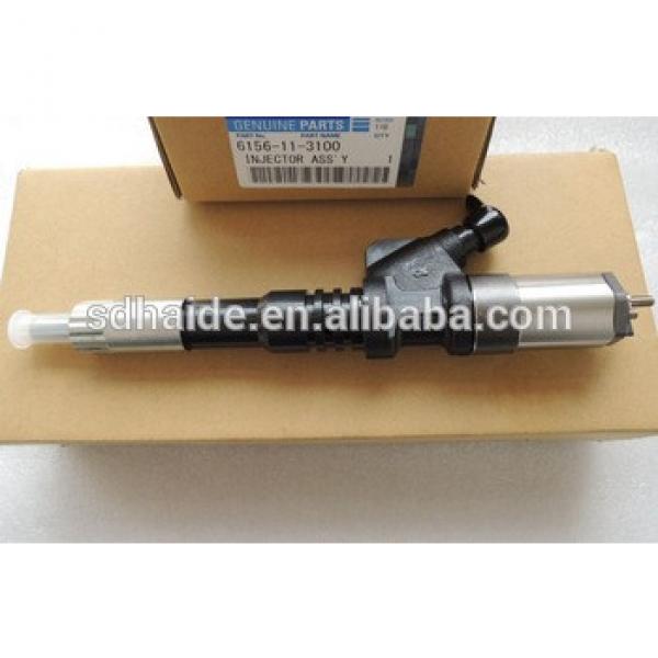 6156-11-3100 injector,SAA6D125E-3 engine injector,0801 denso injector #1 image