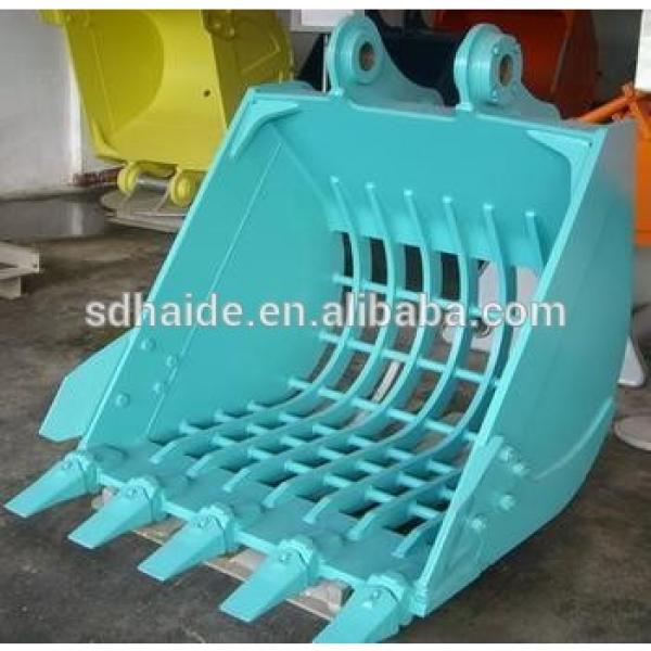 Kobelco excavator bucket,SK350 bucket/skeleton bucket/grid bucket #1 image