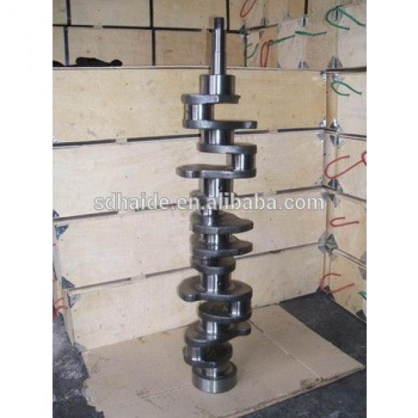 excavator crankshaft diesel engine part for doosan,kato,kobelco,kubota,sumitomo,volvo #1 image