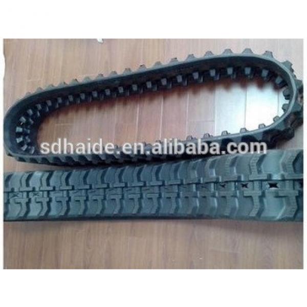 250x52.4x80n,PC15 excavator undercarriage parts rubber belt,PC15 tracke shoe #1 image