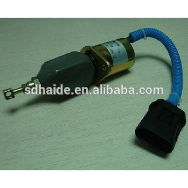 71620700 js130 engine stop solenoid,716/20700 flameout switch for excavator js160,js180,js200,js210,js220,js240,js260 #1 image