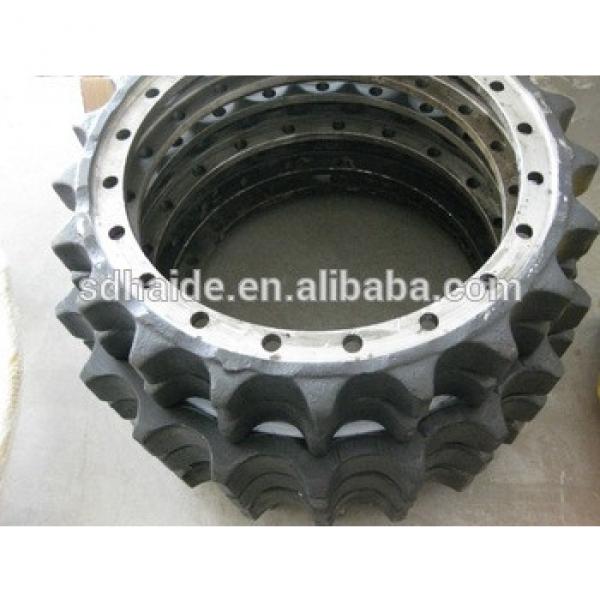 track drive sprocket and chain for excavator 8061,js85,js130,js210,js230,js240,js370 #1 image