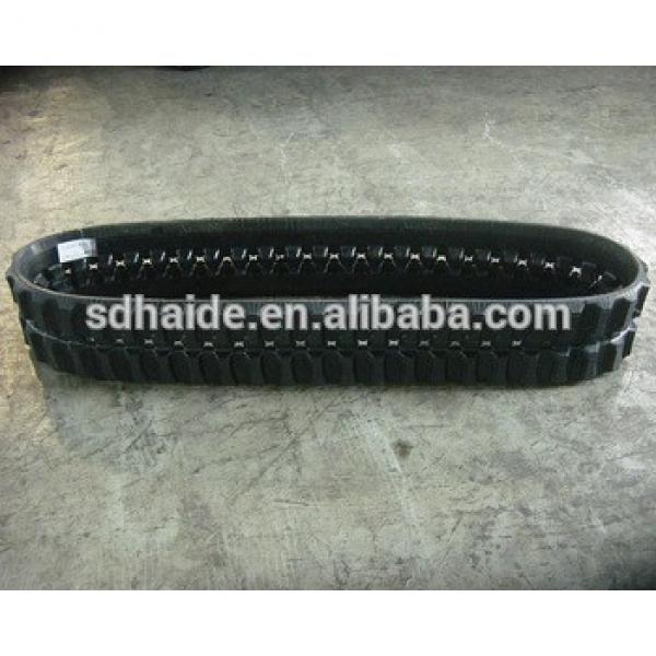 250x48.5x80 rubber track, rubber crawler track 250x48.5x84, rubber track undercarriage 370x107x41 for excavator farm machinery #1 image