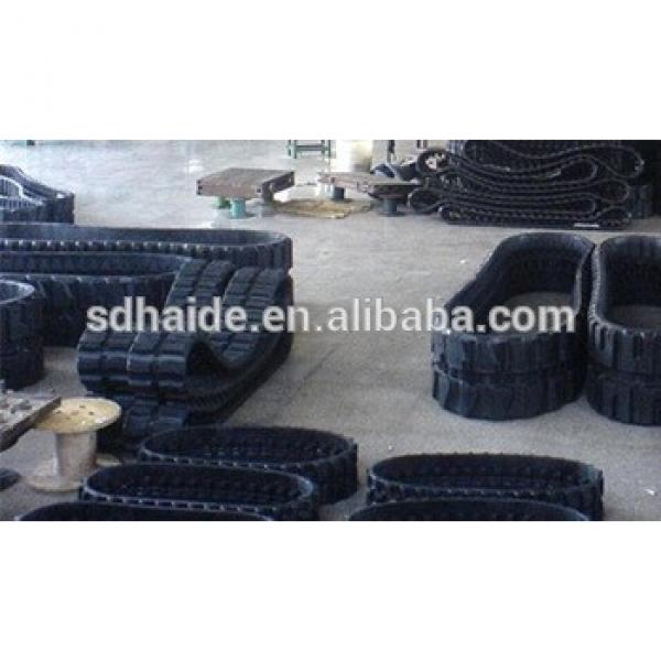 420x100x52 rubber track, rubber crawler track 420x100x54, rubber track undercarriage 400x90 for excavator farm machinery #1 image