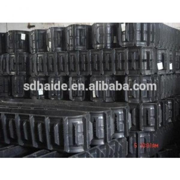 800x150x56 rubber track, rubber crawler track 800x150x66, rubber track undercarriage 800x150x70 for excavator farm machinery #1 image