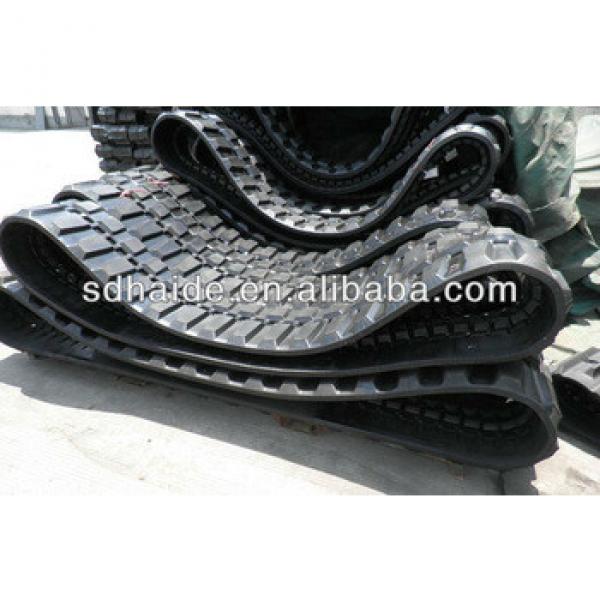 mini rubber tracks,PC40 excavator rubber track,PC40 excavator undercarriage rubber pad/rubber track #1 image