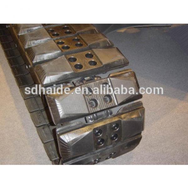 EX70U/EX70UR rubber track,EX70 excavator rubber pad #1 image