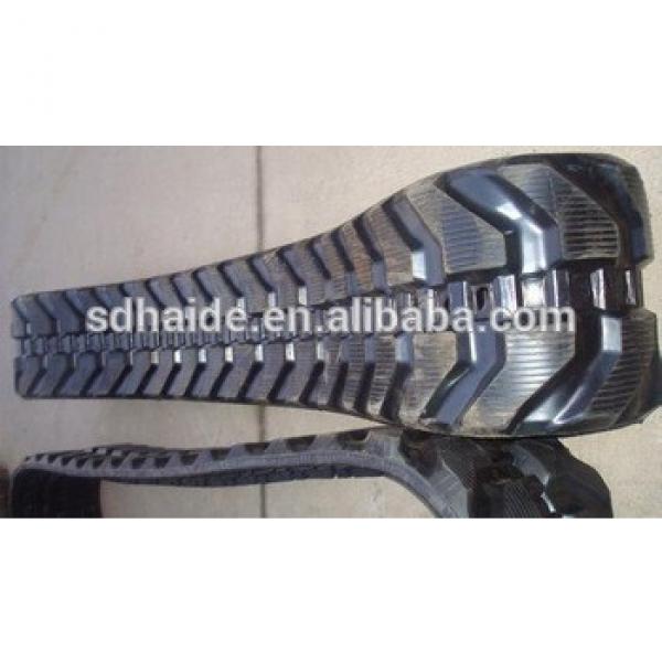 Rubber track belt EX55-1-2-3,EX55 excavator rubber track shoe #1 image