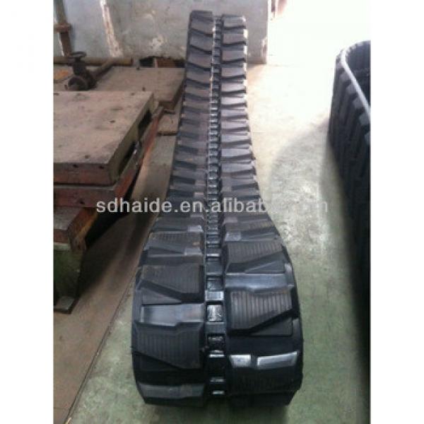 450x76x81 rubber belt,excavator EX60 rubber track 450x81x76 #1 image