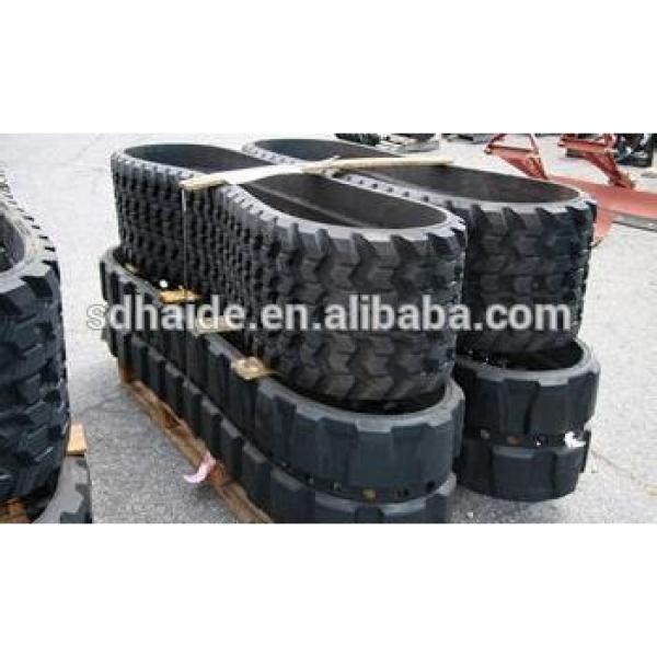 rubber track for PC75UU-2 excavator,PC75UU-2 rubber track 450x83.5x74/450x163x38 #1 image