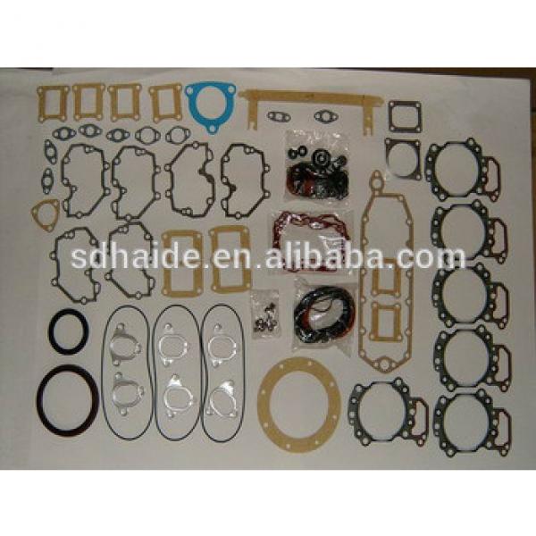 Haide, SD6110 full overhaul gasket kit diesel engine spare part for new crawler excavator, S6D114, 6D140, 6D170, 4D120 #1 image