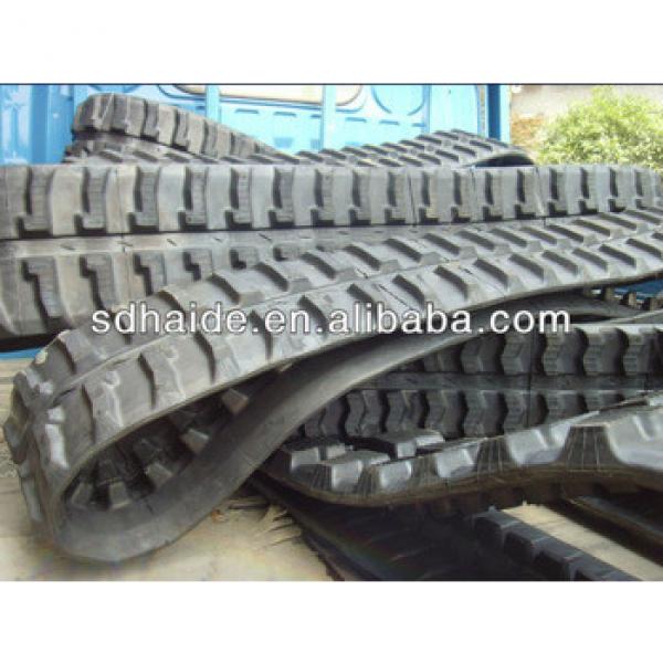 mini excavator rubber track, rubber belt crawler for Kobelco,Volvo,Daewoo,Doosan,Sumitomo #1 image