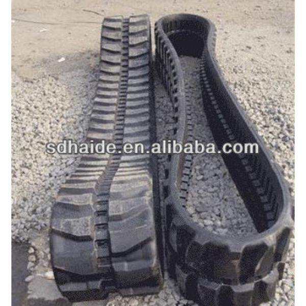 snow chains rubber, rubber track for excavator/digger/bulldozer, crawler/tractor rubber track for sale #1 image