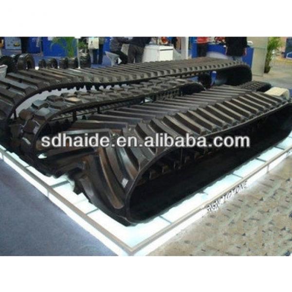 mini excavator rubber track, mini rubber track for digger, rubber tracks for snow vehicles/crawler #1 image