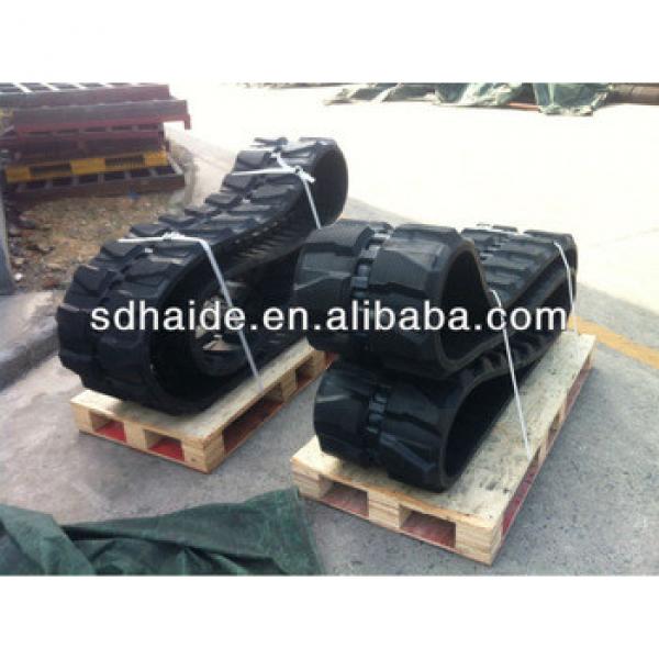 small rubber tracks robot, RUBBER TRACK FOR EX60/EX100/EX120/EX200/EX220/EX300/EX400/ZAX120/ZAX240 #1 image