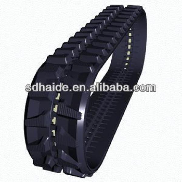 Bobcat rubber track for excavator, rubber running track for digger/bulldozer,combine harvester rubber track #1 image