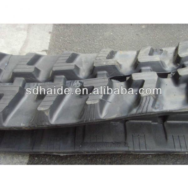 Mini excavator rubber track,rubber track pad,PC 08,PC09,PC18,PC25,PC30,PC40,PC50,PC60,PC75,PC78,PC90,PC100,PC120 #1 image