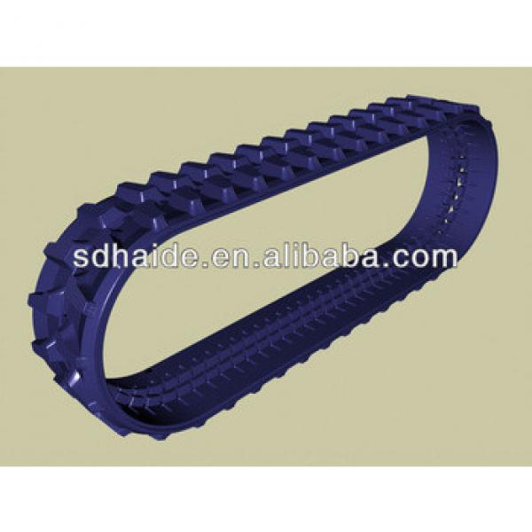 excavator rubber tracks track for excavator TAKEUCHI,BOBCAT,KOBELCO,VOLVO,DOOSAN #1 image