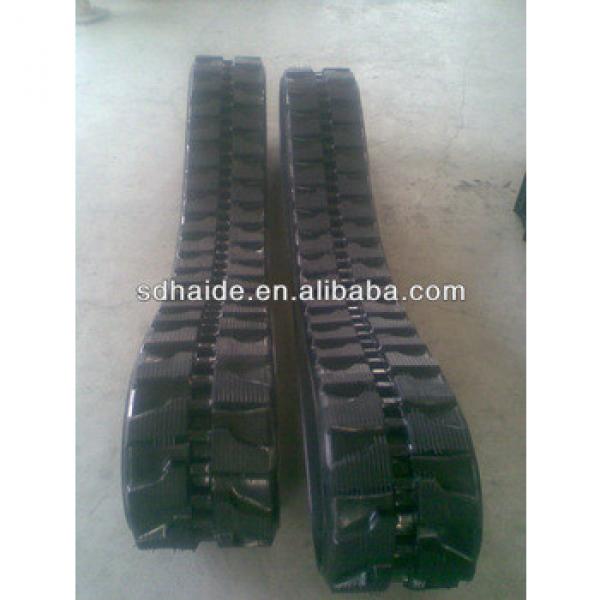 mini excavator rubber tracks for PC300-3,KUBOTA TAKEUCHI BOBCAT KOBELCO VOLVO DOOSAN #1 image