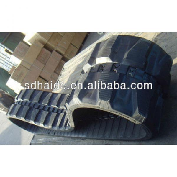 excavator rubber tracks, rubber crawler for excavators kubota,kobelco,bobcat,doosan,volvo #1 image