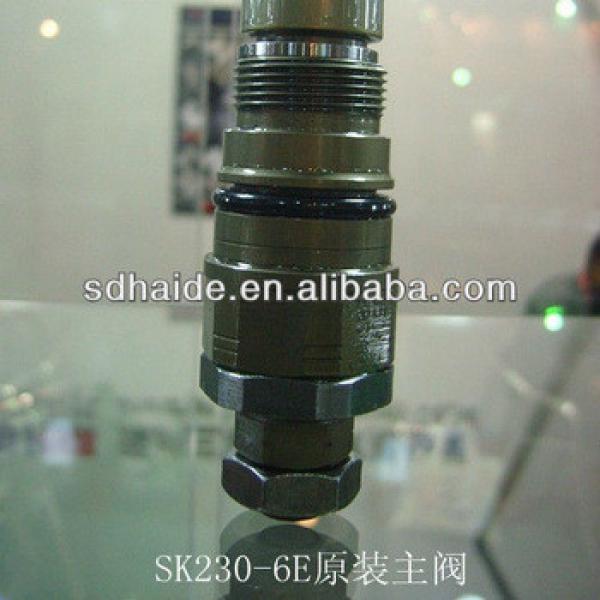 genuine kobelco sk230-6E main relief valve for excavator #1 image